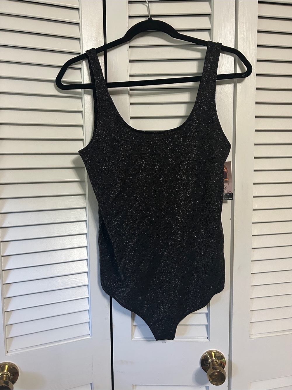 Sparkle Black One-Piece Bodysuit